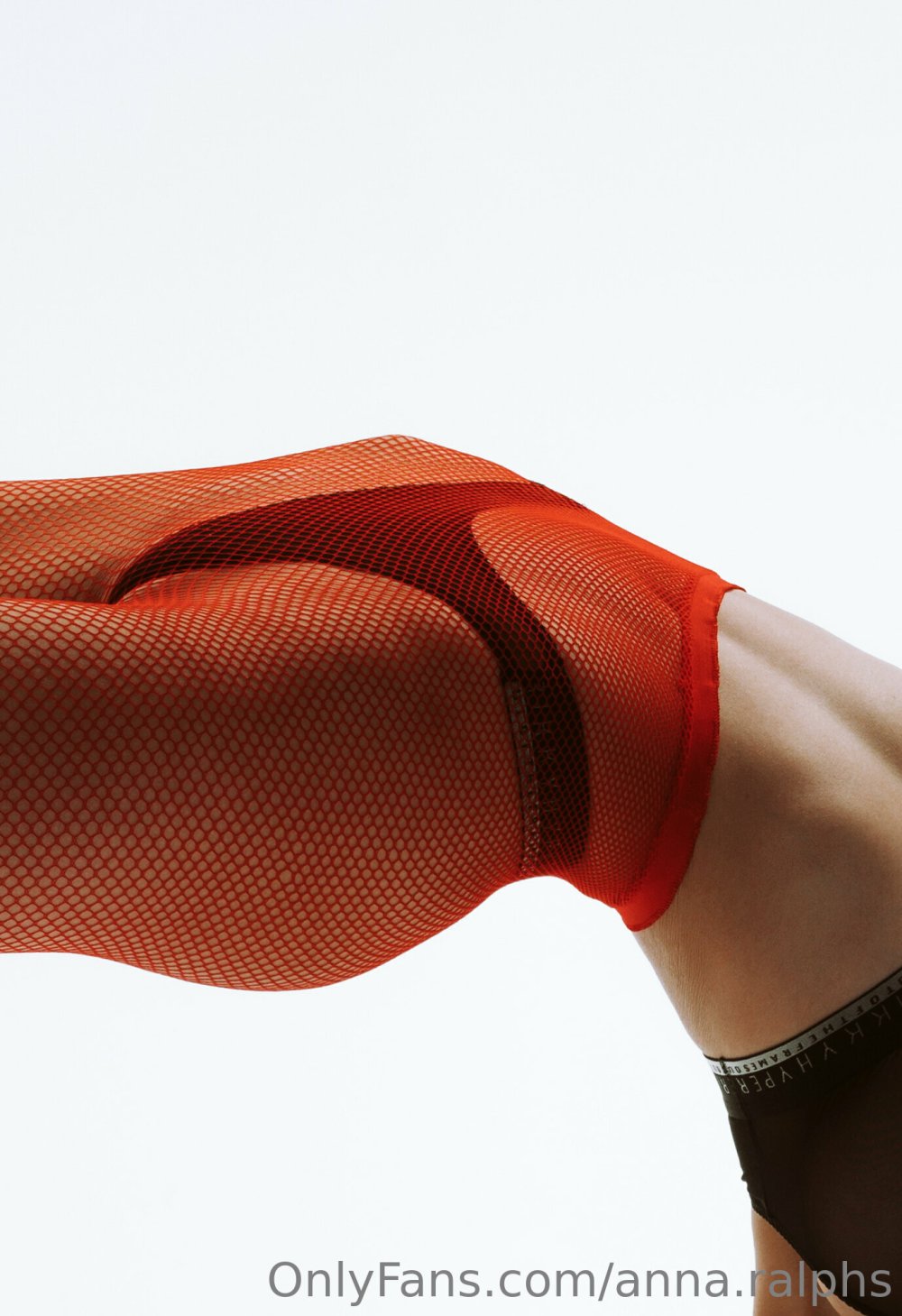 Red mesh on the body