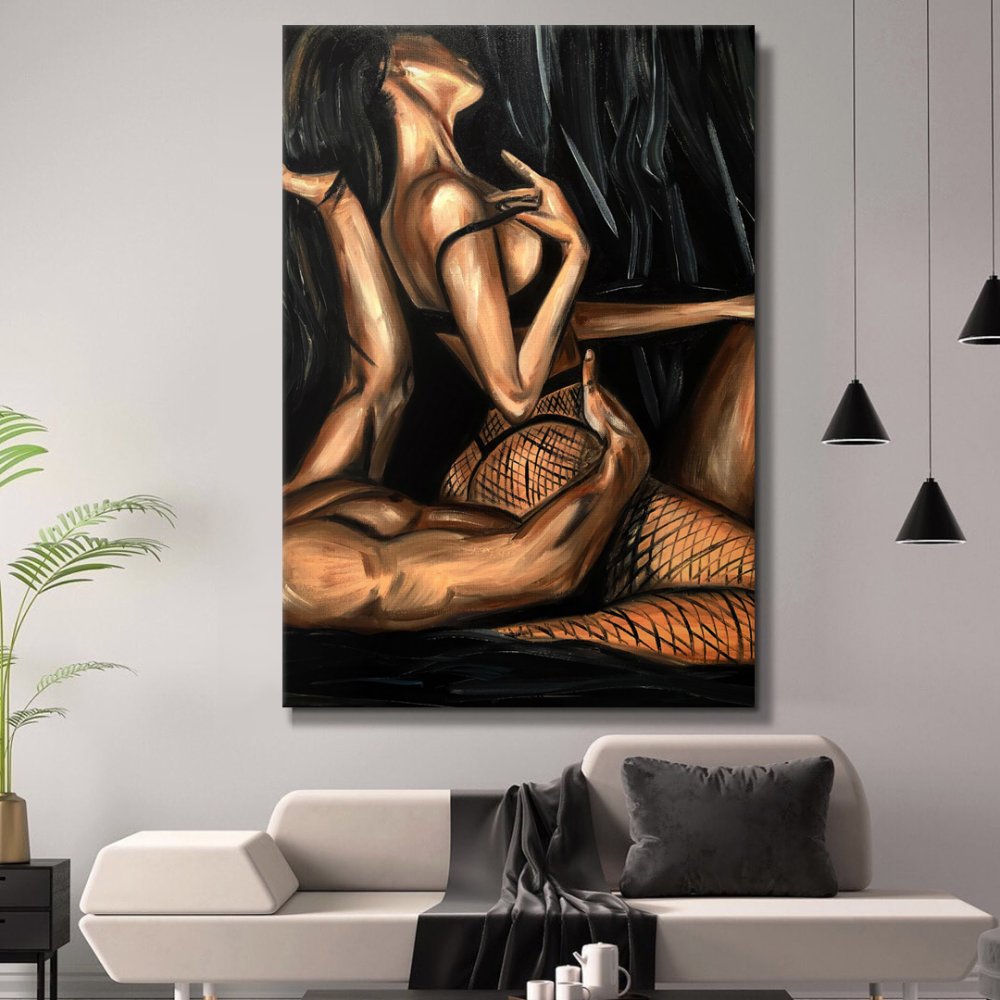 Erotic paintings on the wall