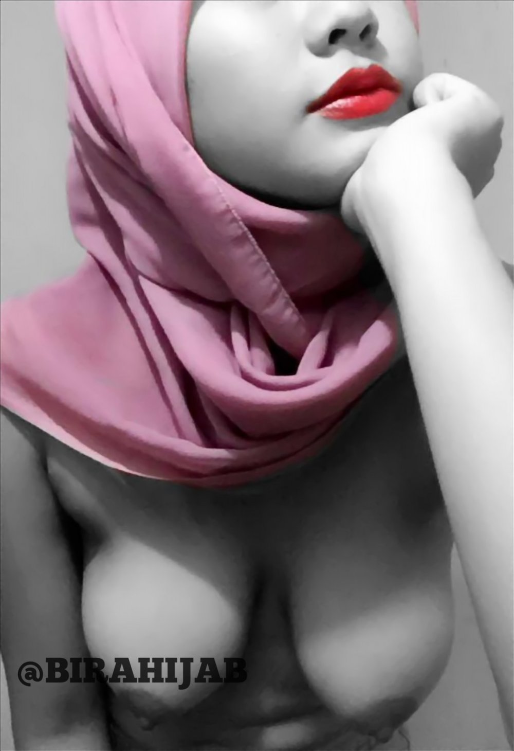 Indonesia hijab breast