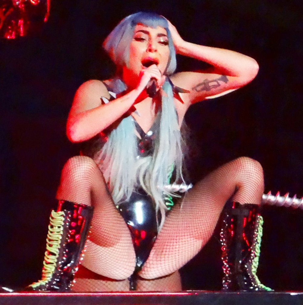 Lady Gaga showed the vagina