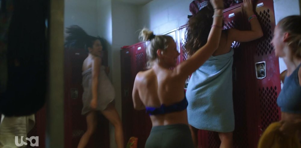 Girl in the locker room