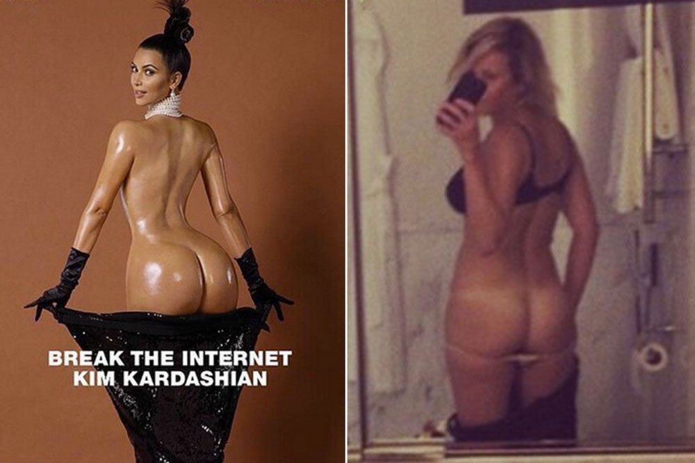 Kim Kardashian naked ass