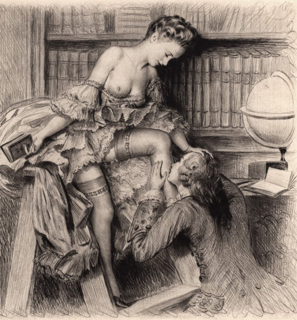 Erotic engravings Paul-Emil Bek