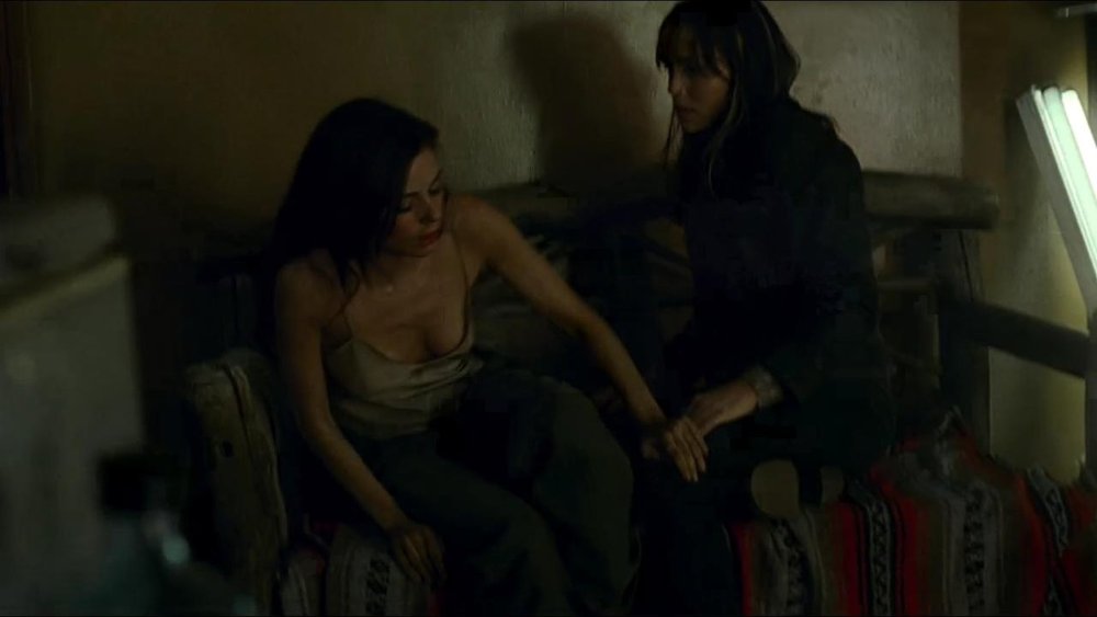 The actress is naked