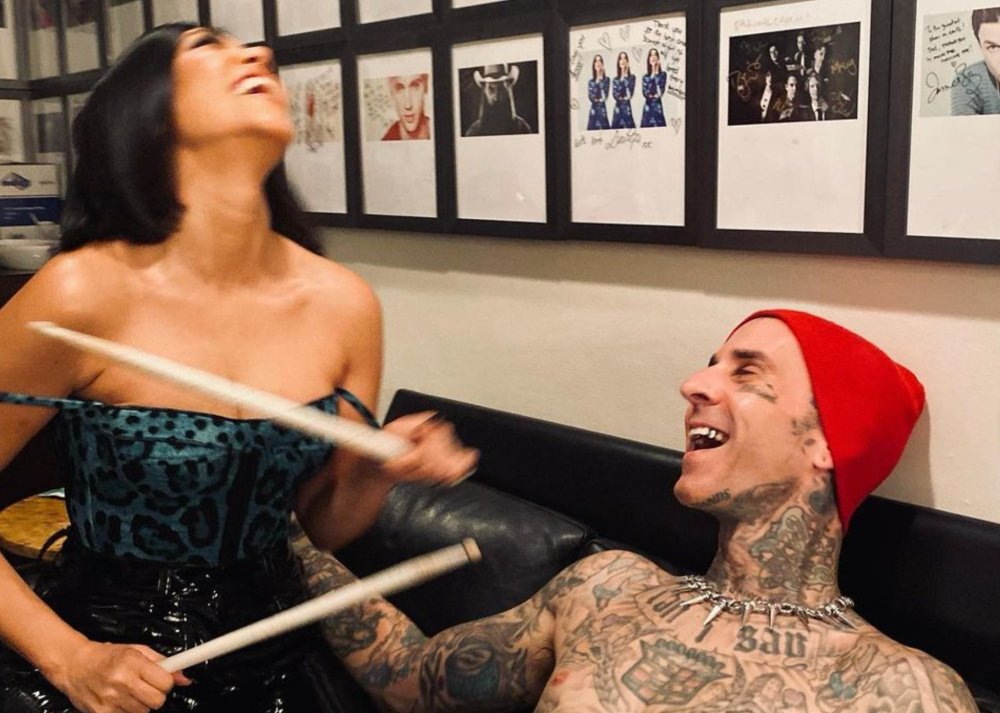Courtney Kardashian and Travis Barker