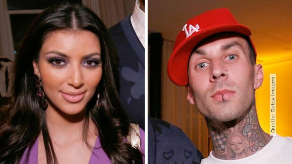 Kim Kardashian and Travis Barker