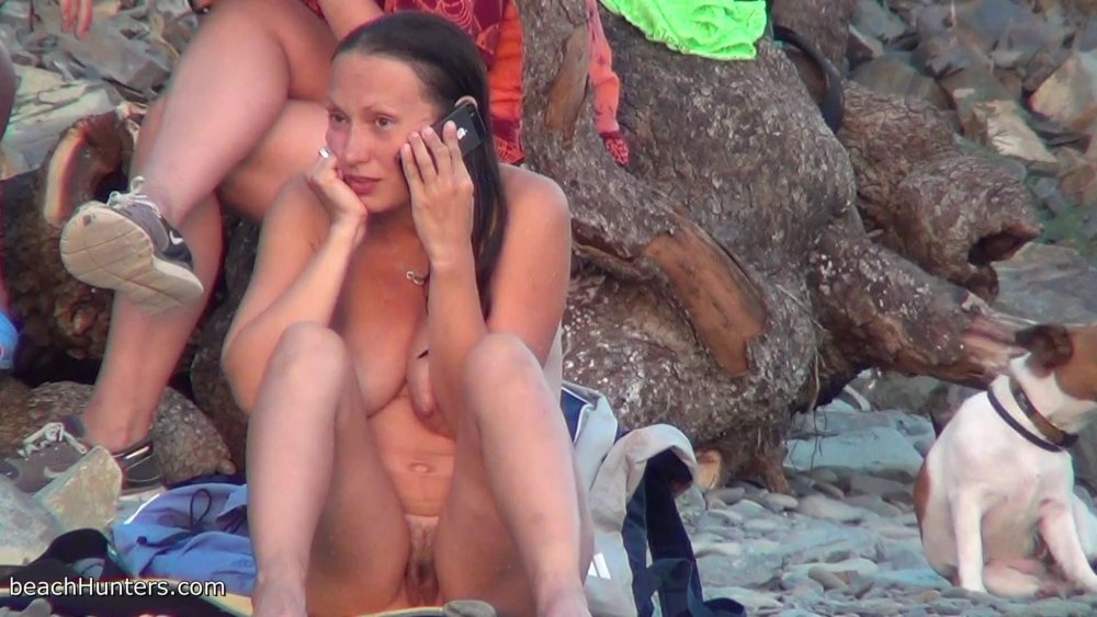Naked on the beach hidden camera