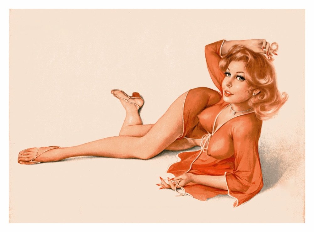 Alberto Vargas Pin AP Nude