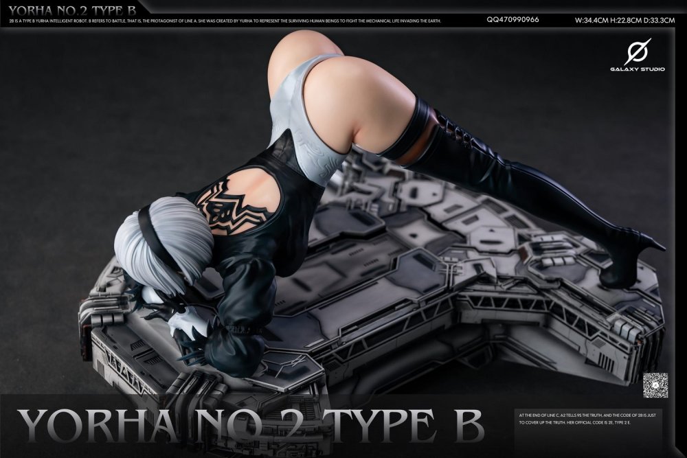 Erotic figure 2B from Nier Automata without clothing
