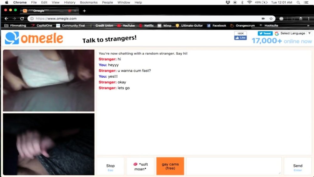 Omegle showed panties