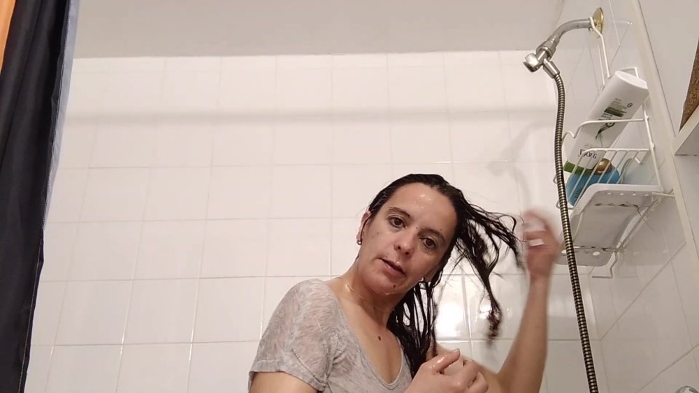 Woman in the shower