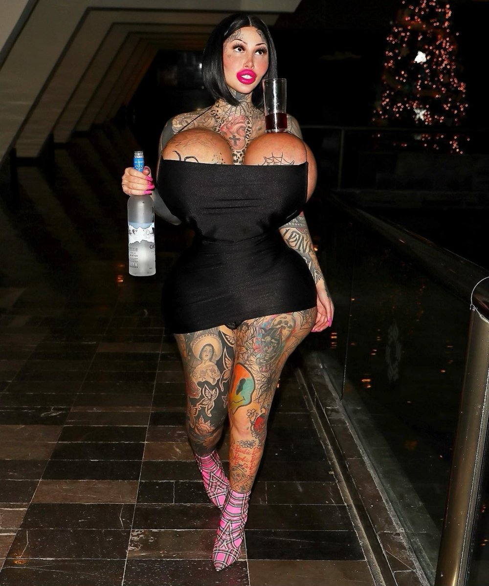 The picture made by boobs