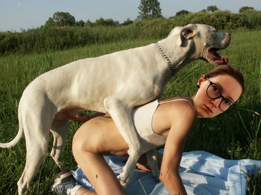 Demeters of a woman with a dog