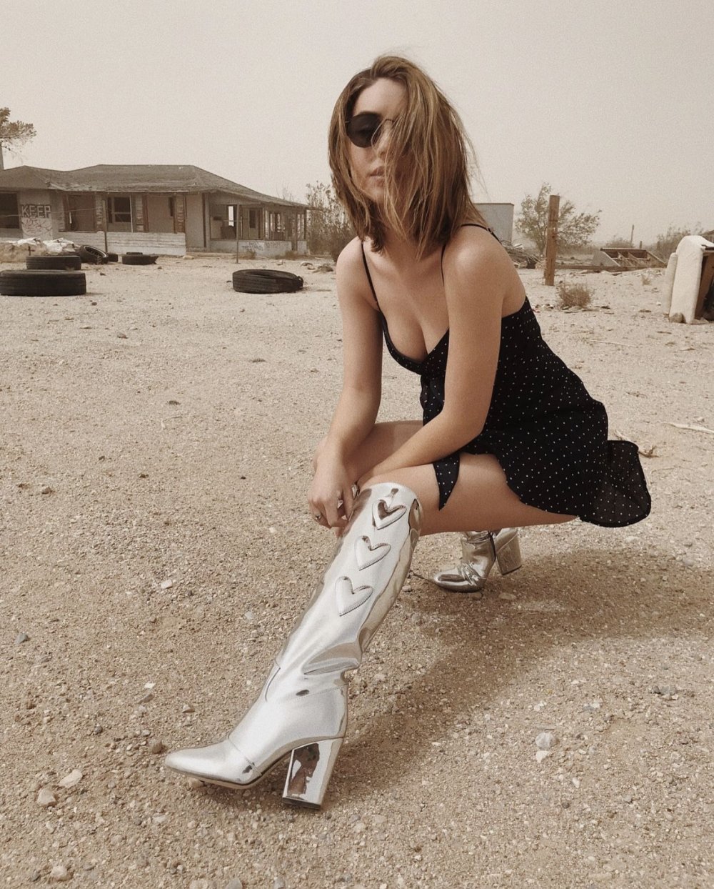 Adelaide female shoes with a dress