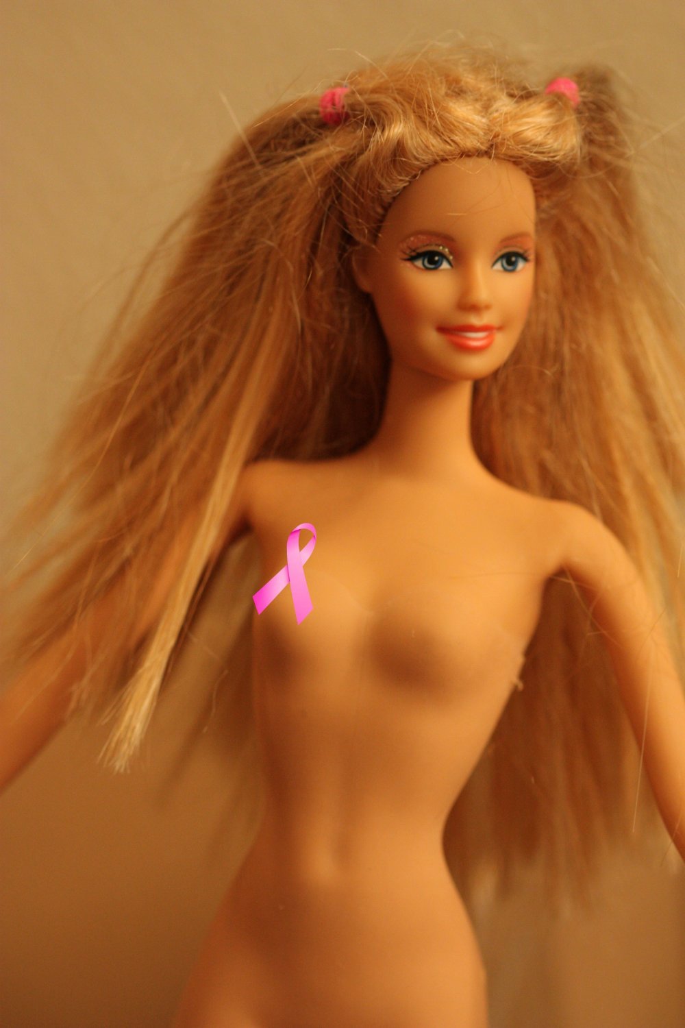 Naked Barbie doll