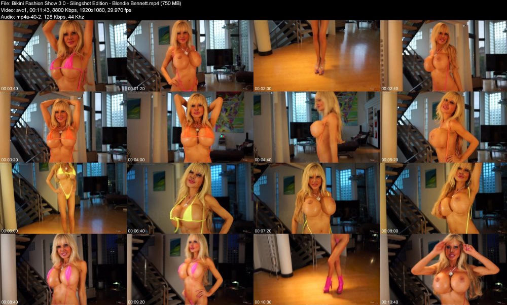 Blonde Bennett Silicone Tits