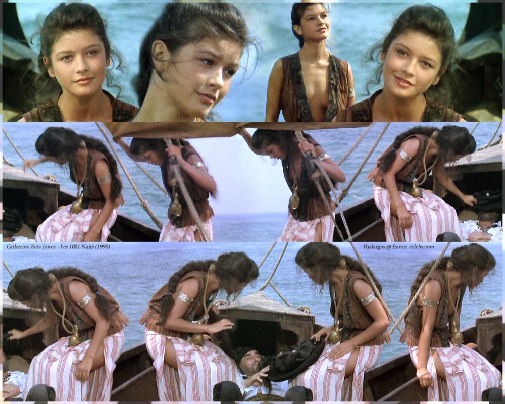 Katherine Zeta-Jones naked in the film a thousand and one night 1990