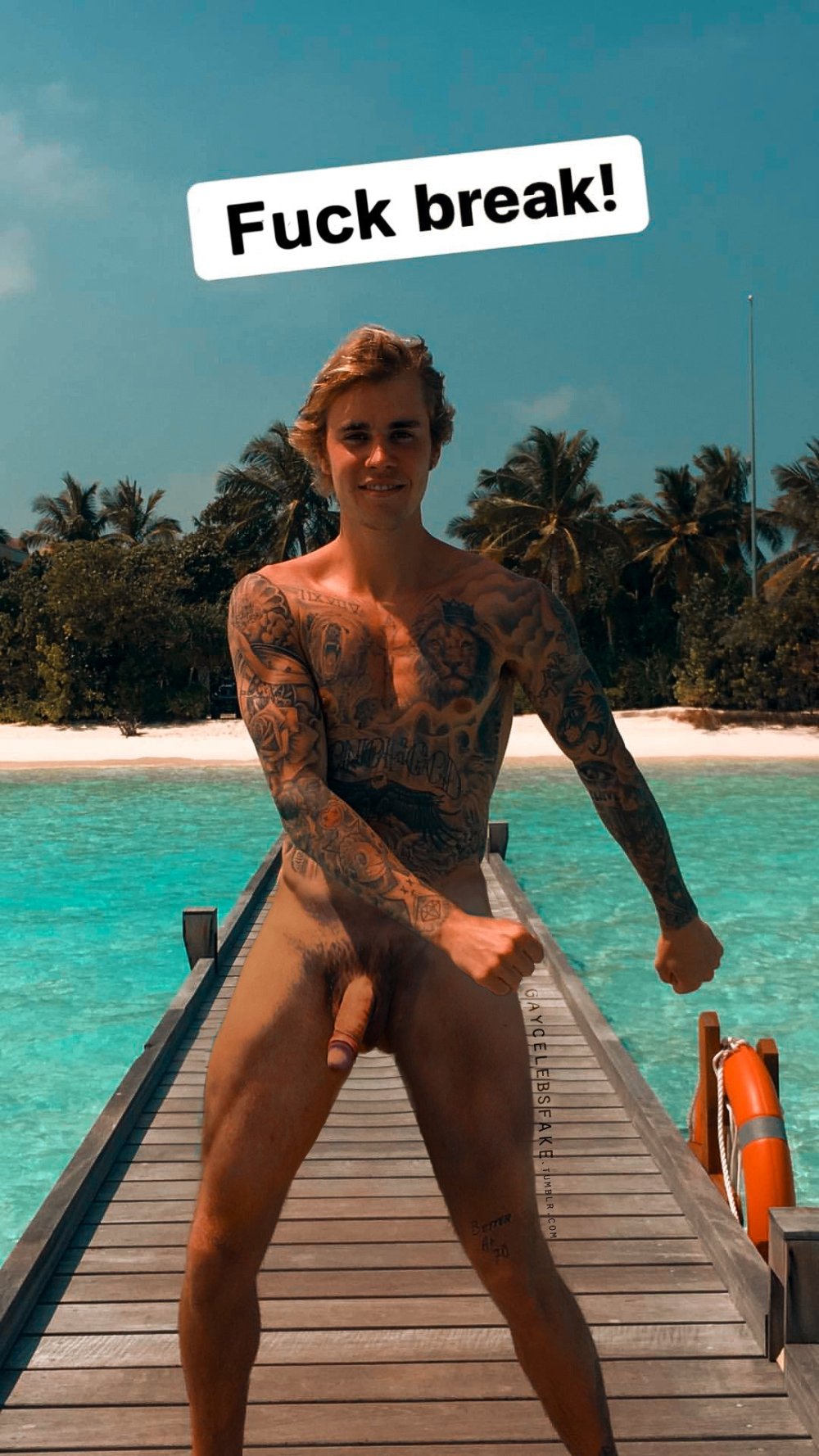 Justin Bieber Naked cock dick
