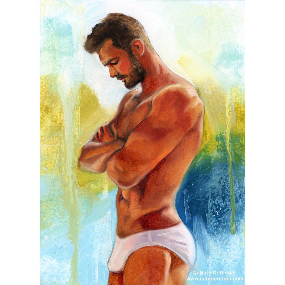 Gay erotica in drawings and painting: Areko Martianez