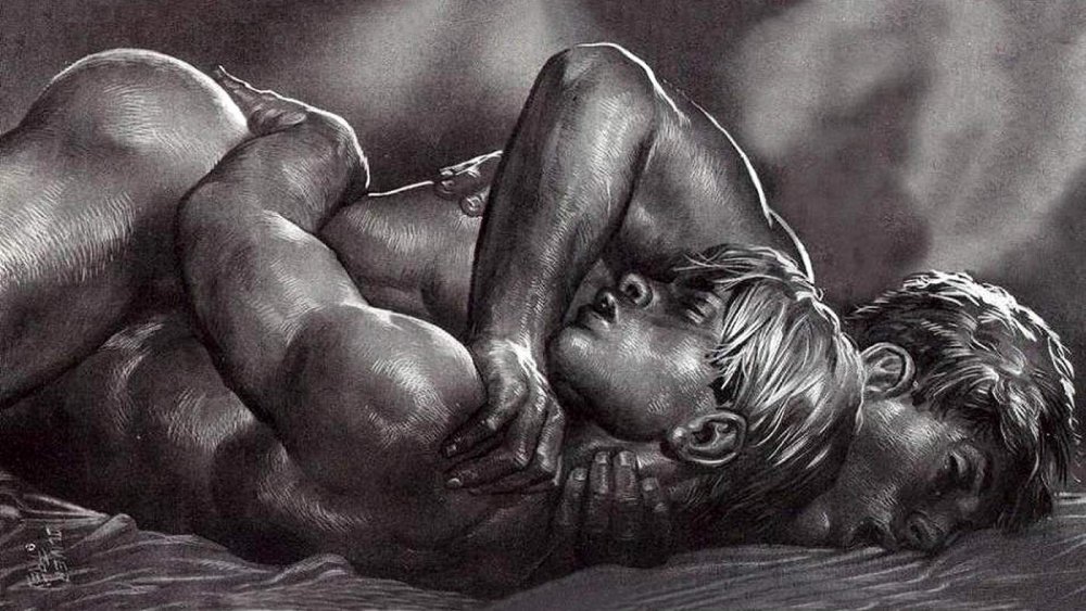 Erotic drawings are homo