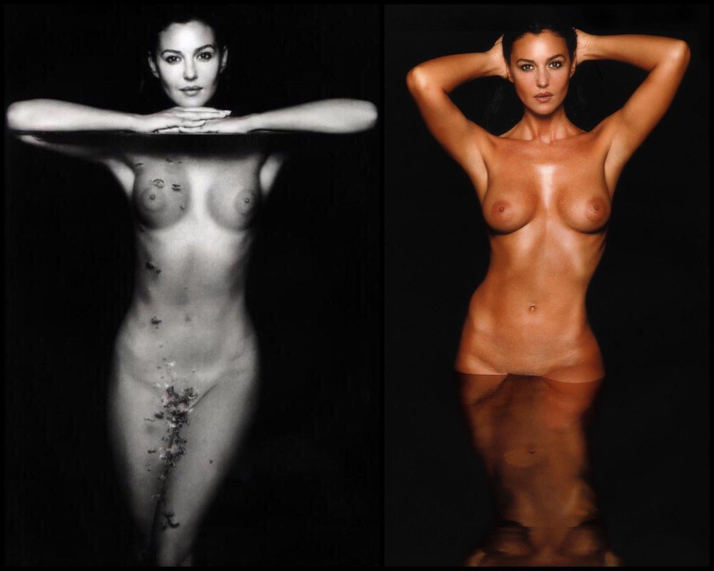 Monica Bellucci in his youth naked