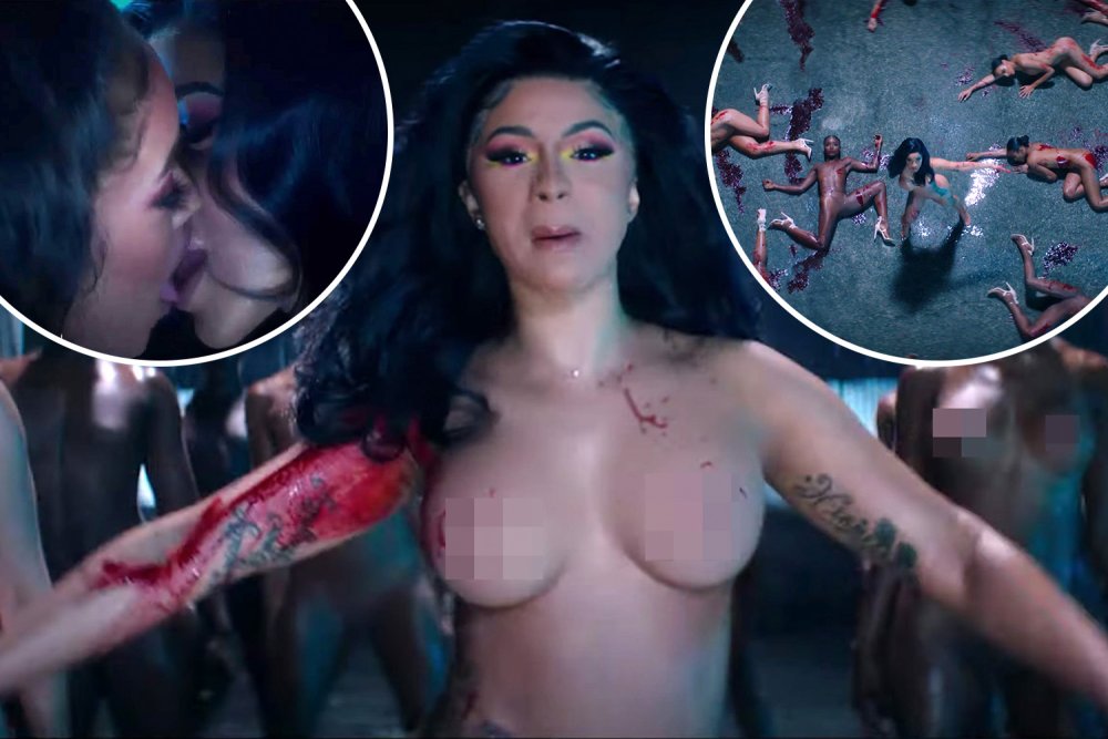 Cardi bi naked striptease