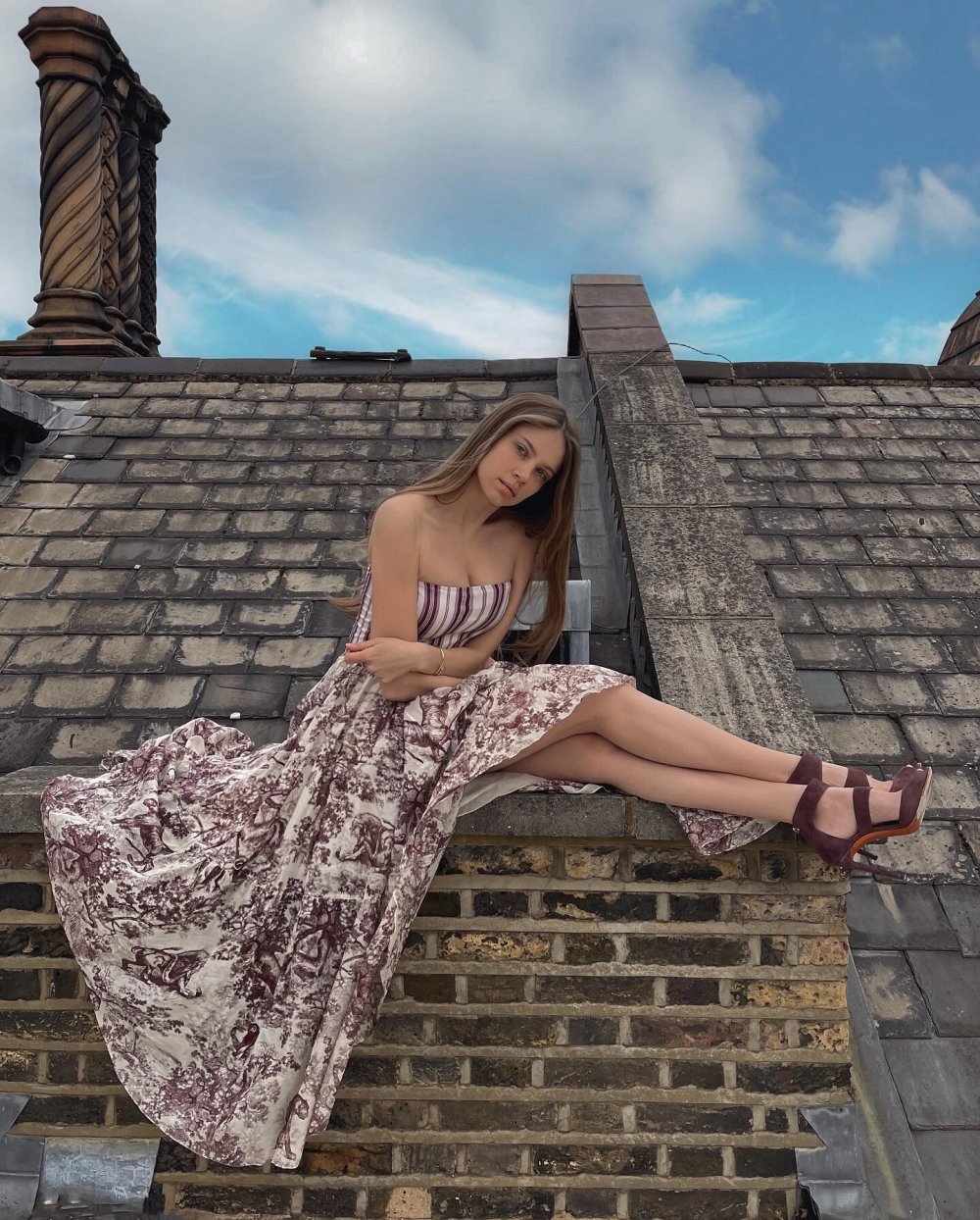 Photo shoot on the stairs