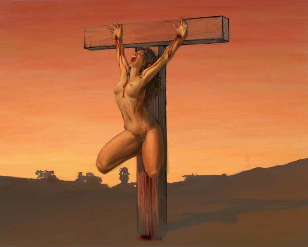 Erotic art crucifixion