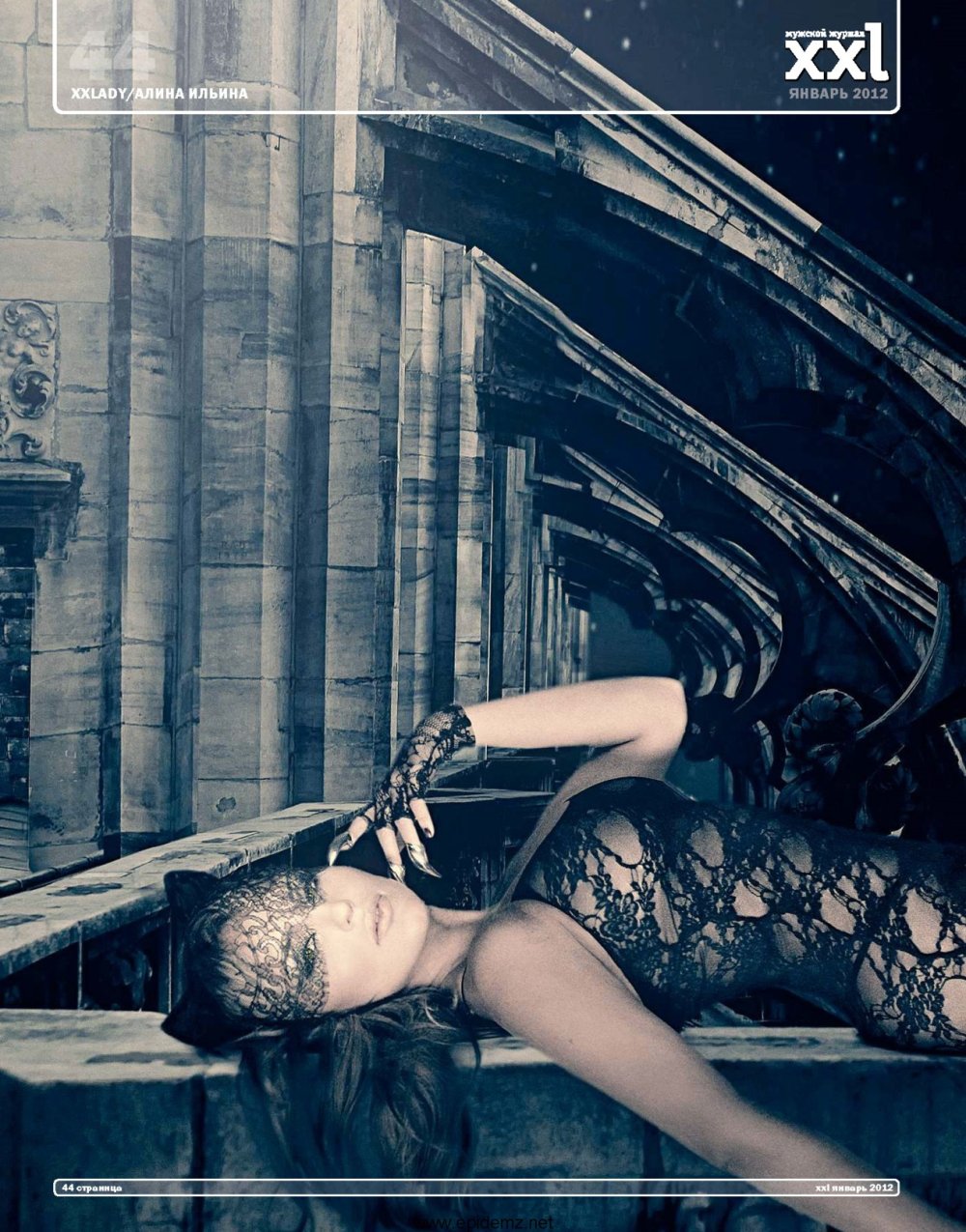 Photo by Alina Lanina in latex naked