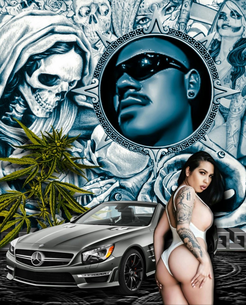 Latinos gangster art