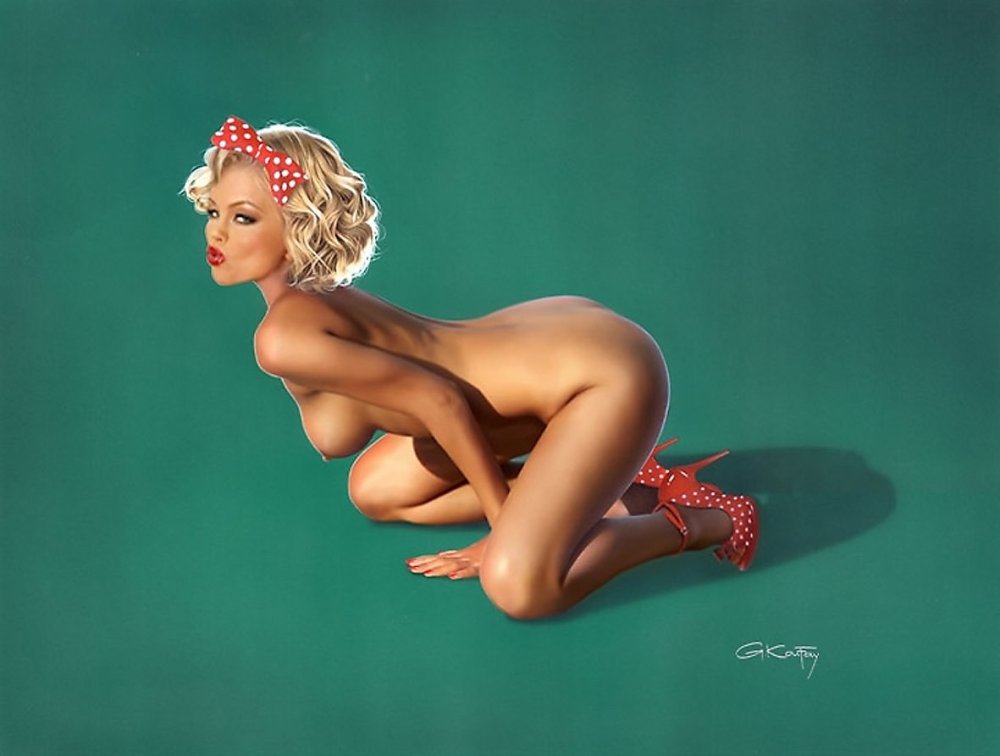 Naked celebrities in the style of PIN