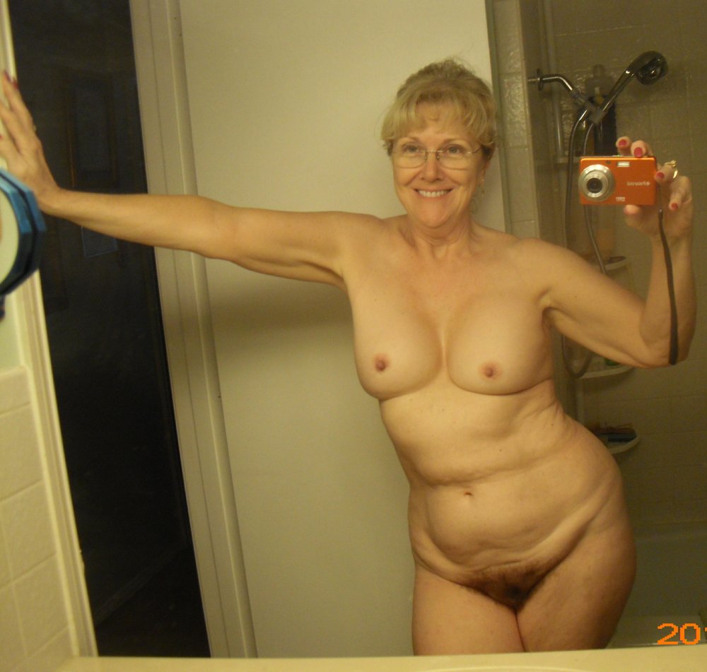 Naked elderly women
