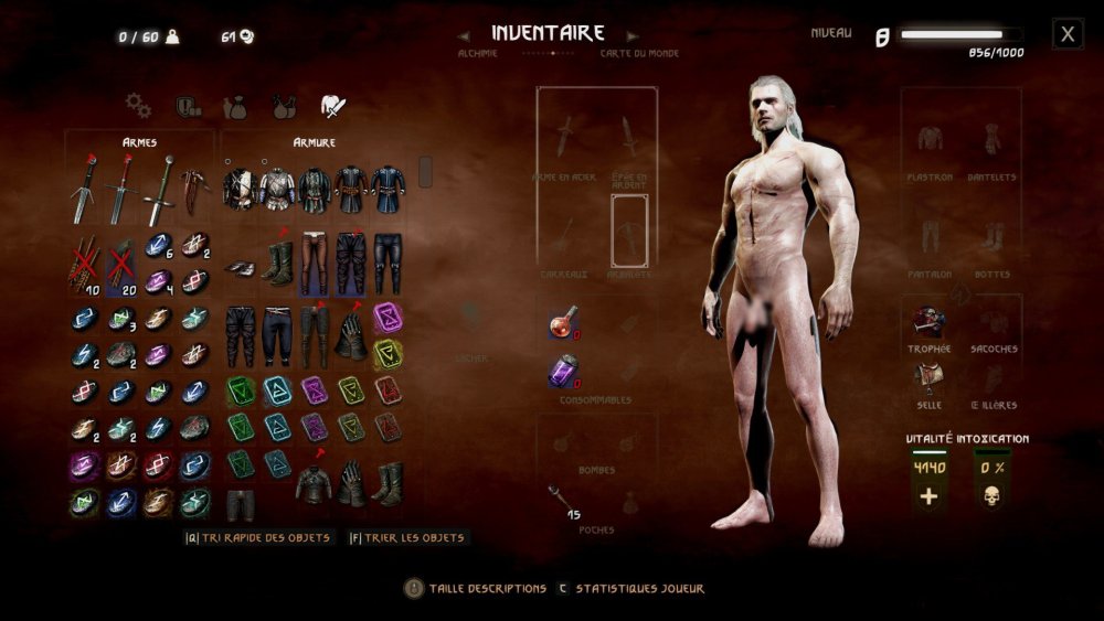 Interface Witcher Inventory