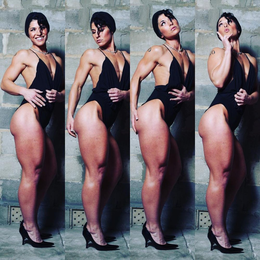 The bodybuilder Courtney Olson