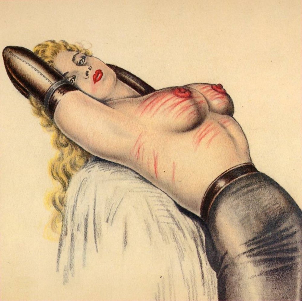 Retro art bdsm girls