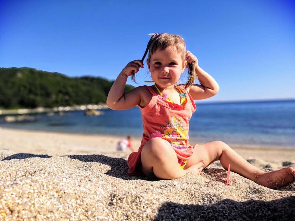 Children on the beach