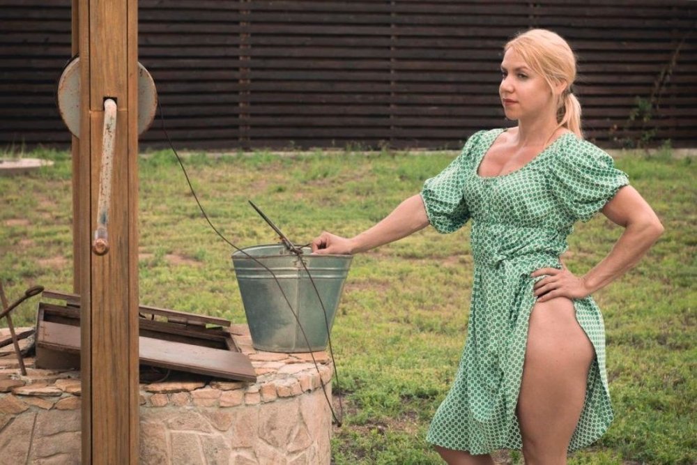 A woman in the country