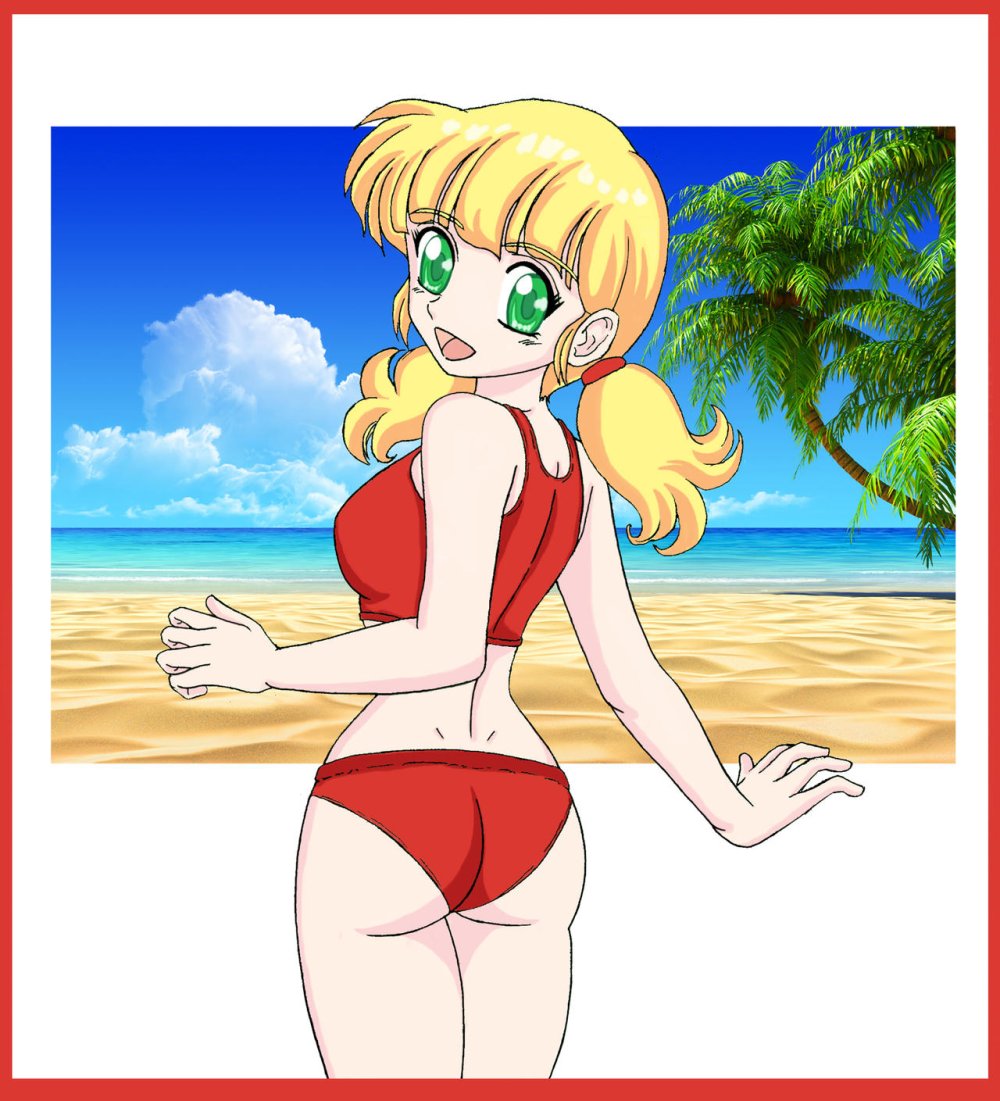 Inspector Gadget Penny in a swimsuit