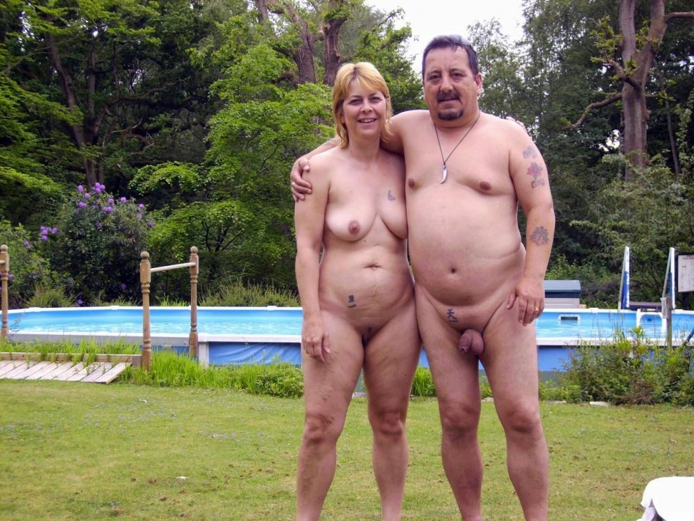 Naked elderly couples