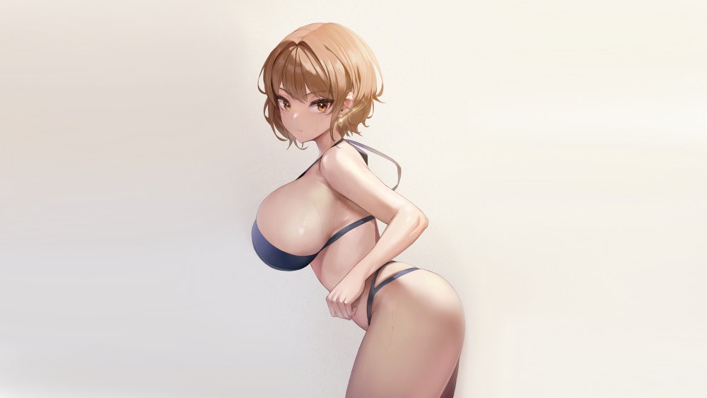 Anime girl with big tits