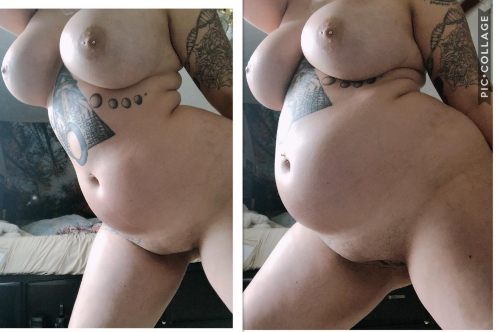 Enlarged Belly boobs ero