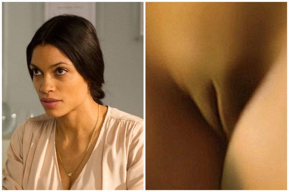 Rosario Dawson shaved pubis