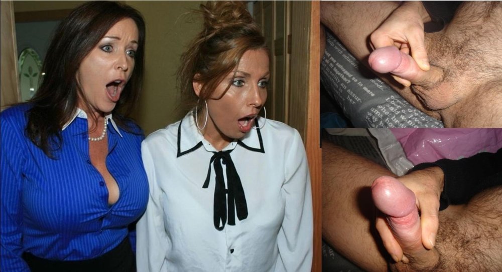 Women's reaction to a naked cock