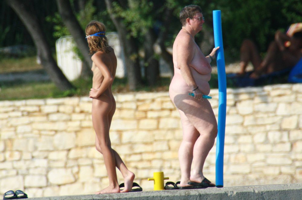Nudists are naked