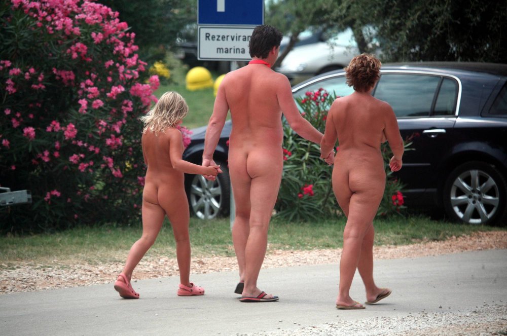 Nudists are naked