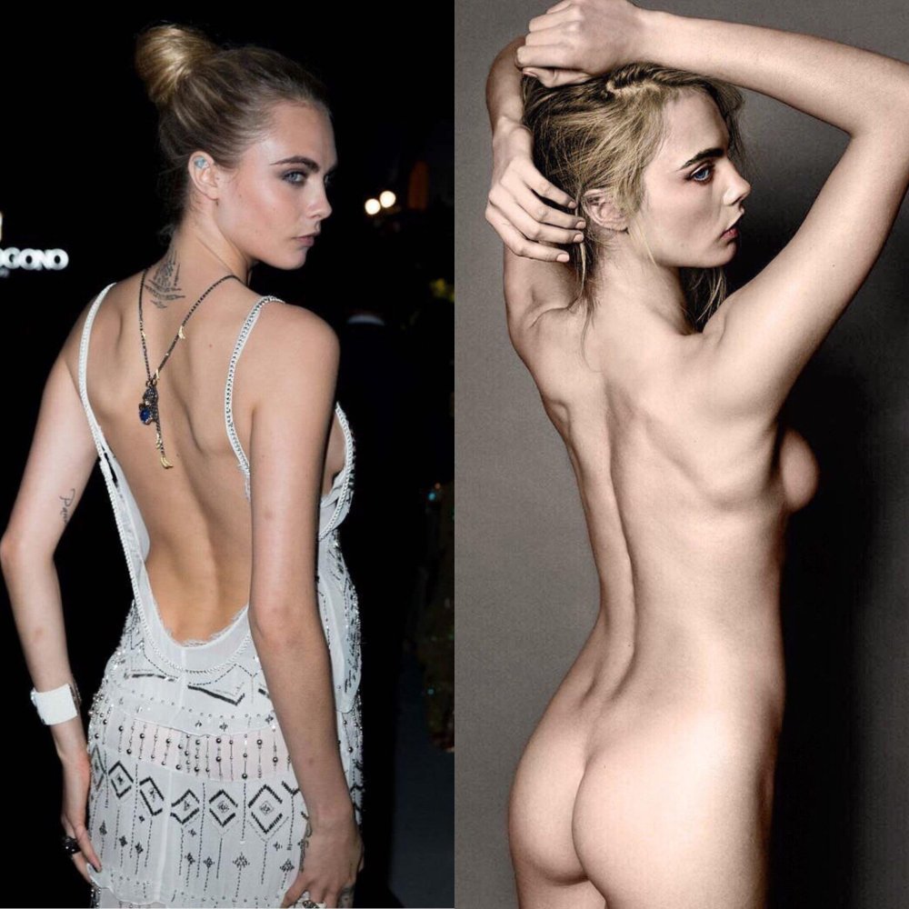 Actress Kara Delevingne naked