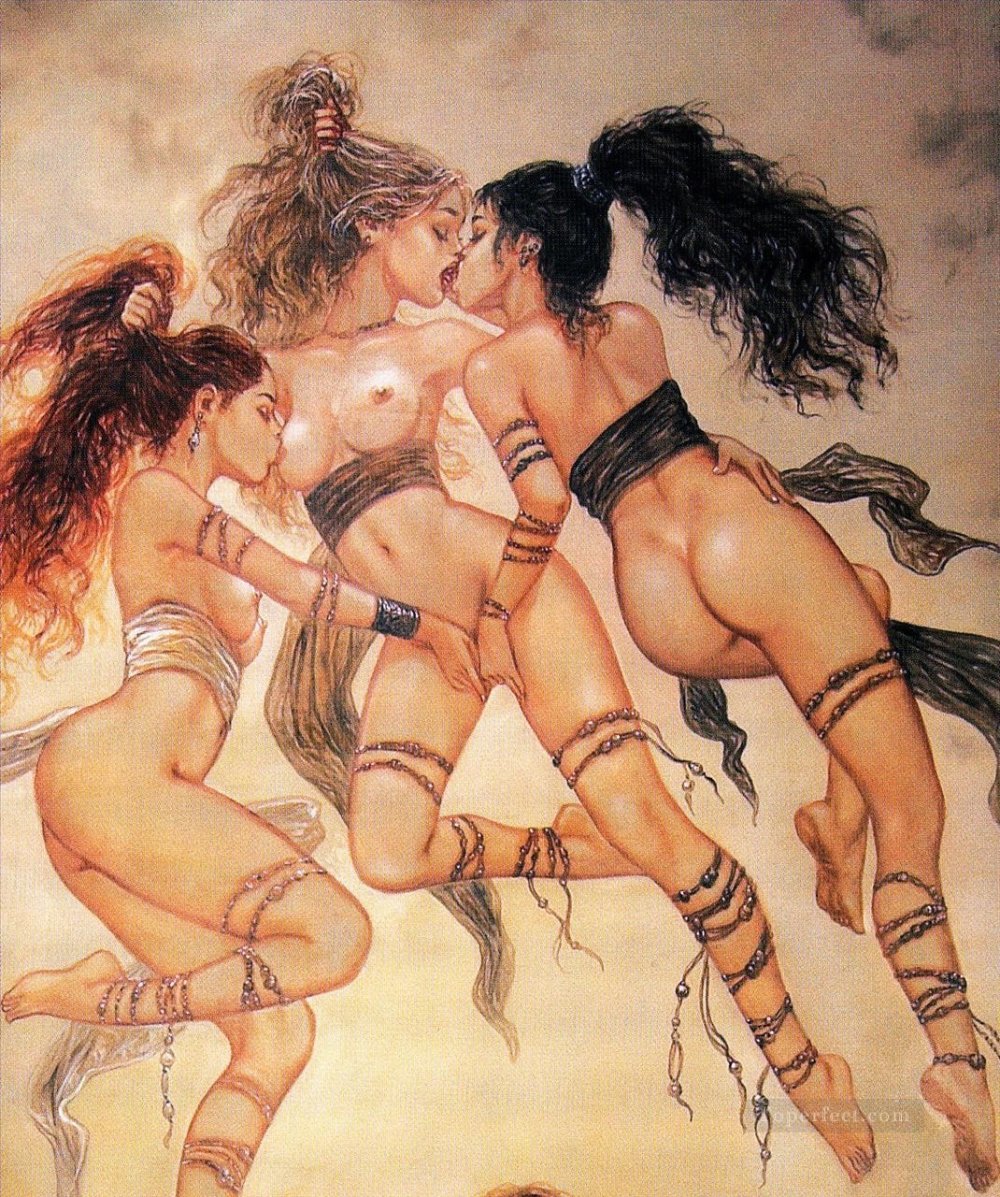 Luis Royo drawings lesbian