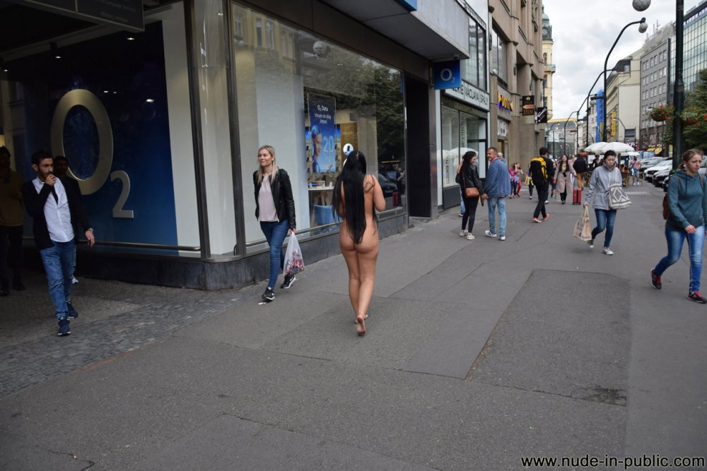 Naked on the street