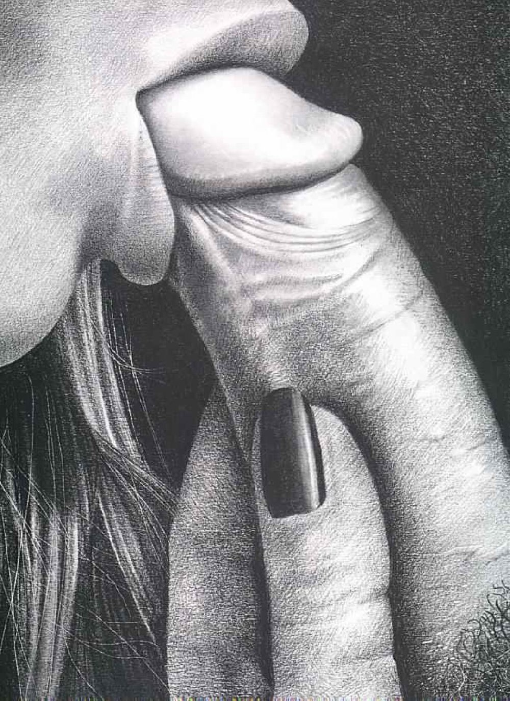 Blowjob drawings with a pencil
