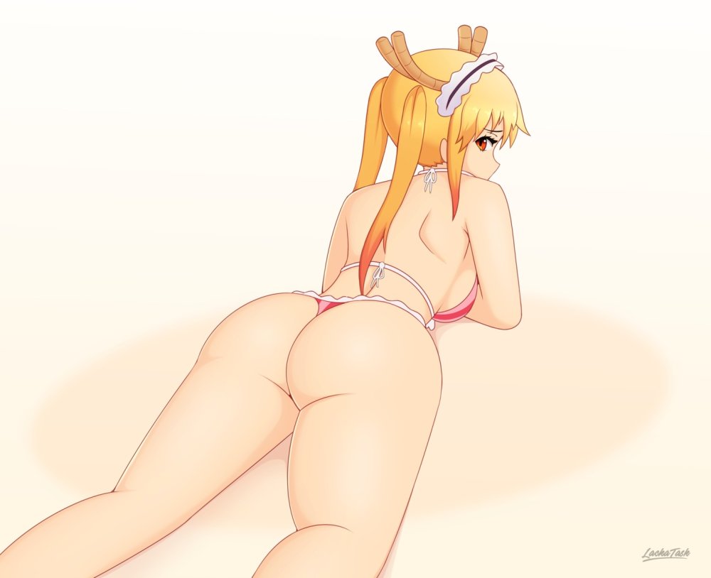 Maid dragon without panties